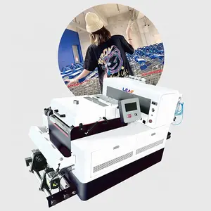 LEAF 2024 Digital Printing Machine A3 Size 2 pcs XP600 Pet Film Inkjet Printing for Tshirt Printing