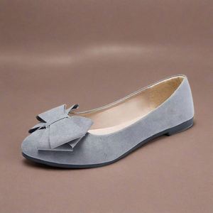 Nueva Tendencia, Zapatos Planos de Moda para Mujer al por Mayor, Zapatos Planos de Ballet con Lazo, Cómodos, de Piel Sintética, para Mujer - Product Image 3