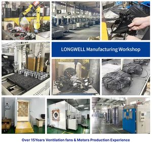 LONGWELL离心风机制造商280毫米230V 500W防水IP55后弯EC离心风机带支架 - Product Image 4