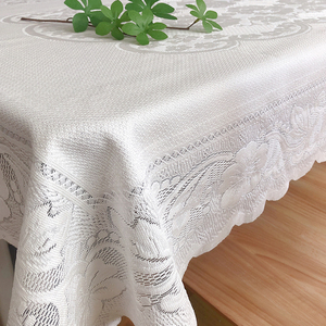 Offre Spéciale personnalisé hôtel salle à manger élégant Rectangle dentelle <span class=keywords><strong>nappe</strong></span> mariage nappes bon marché pour la fête <span class=keywords><strong>de</strong></span> mariage - Product Image 1