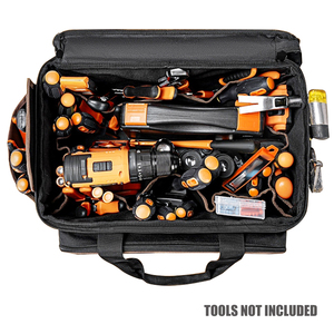 Heavy Duty Waterproof High-Capacity Tool <b>Bags</b> <b>for</b> Men & Women 20 Pockets Portable Adjustable Shoulder <b>Strap</b> Wide Mouth Organizer - Product Image 3