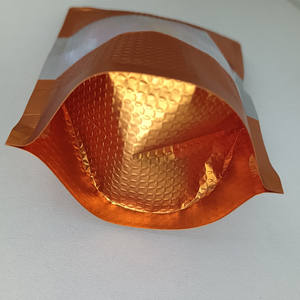 Vert rouge <span class=keywords><strong>noir</strong></span> or argent <span class=keywords><strong>feuille</strong></span> d'<span class=keywords><strong>aluminium</strong></span> en relief fenêtre debout fermeture à glissière sac d'emballage alimentaire cuit au four - Product Image 4