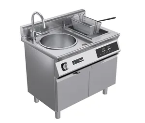 Restaurant Commercial 8KW Electric Induction Cooker Temperature Control Stock Soup Pots Dean Fryer