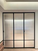Portes pliantes en verre aluminium sur mesure, verre trempé, étanches, garantie 5 ans - Portes pliantes modernes pour usage intérieur