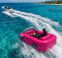 Bateau banane gonflable à design ludique, voiture gonflable tractable pour jet ski, pour divertissement aquatique