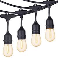 Guirlandes lumineuses Edison S14 pour l'extérieur, étanches, pour la décoration de mariage, de fête ou de lieu événementiel