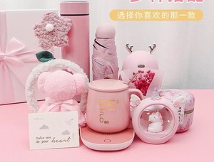 Women's Personalized Stainless Steel Gift Set Constant Temperature Water <b>Cup</b> Heating Pad for Wedding Christmas - Product Image 2
