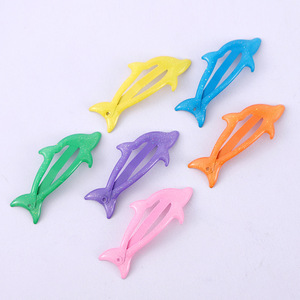 Pince à cheveux en résine plastique Dolphin BB Clip 10 cm pour enfant, accessoire quotidien pour la coiffure - Product Image 3