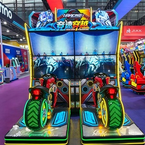Coin Operated Motorcycle Racing Arcade Game <b>Machine</b>, Speed Race Through Dynamic Motorbike for <b>Amusement</b> Center - Product Image 2
