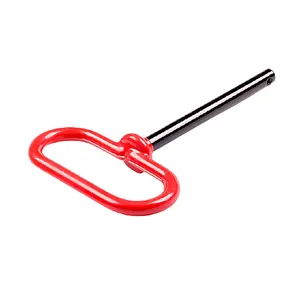 Pin De Engate De Punho Vermelho De Aço Reboque Engate De Reboque Loop Lock Pin Com Clipe R