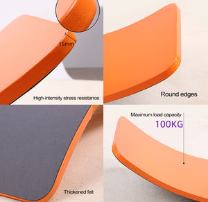 プロ仕様の木製バランスボード、体幹強化、安定性、バランス練習用デスクアクセサリー - Product Image 4