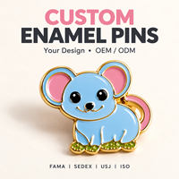 Épingles en émail magnétiques personnalisées avec logo, badges en métal personnalisés avec des animaux de dessin animé pour vêtements et chapeaux