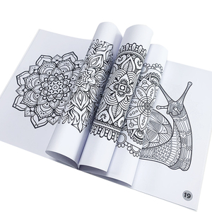 Livre de coloriage <span class=keywords><strong>à</strong></span> couverture rigide avec impression magique de <span class=keywords><strong>mandala</strong></span> personnalisé enfants adultes avec autocollants brochures pour enfants en papier carton - Product Image 3