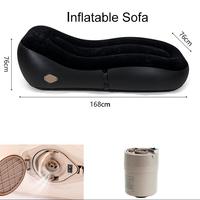 Canapé gonflable modulaire pliable et inclinable pour l'extérieur, avec oreiller, idéal pour la plage et les moments de détente