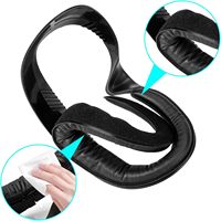 Masque oculaire en mousse à mémoire de forme de haute qualité, coussinets en éponge doux et confortables en PU pour appareil VR