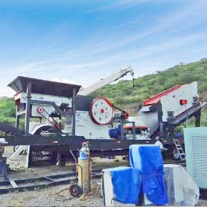 Estación de Trituración Móvil con Trituradora de Mandíbulas, de Impacto y de Cono para Planta de Producción de Roca, Hormigón, Mineral y Agregados - Product Image 3