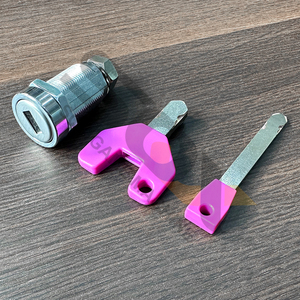 Serrure à came à cylindre rond <span class=keywords><strong>tubulaire</strong></span> en alliage de zinc et acier inoxydable durable Super poussoir pour distributeurs automatiques Langue espagnole - Product Image 2