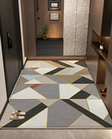 Tapis en polyester à poils ras, antidérapant, imprimé, moderne, écologique, fabriqué à la machine, lavable, pour salon, chambre et couloir, directement de l'usine