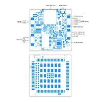 Petit module de carte WiFi 4G avec LAN USB TTL Mini LTE sans fil 300 Mbps Routeur Modem PCBA Plug and Play Support à la commande BF21