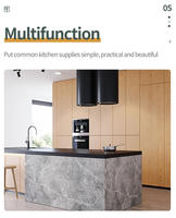 Cuisine Modulaire de Luxe Intelligente George Group Dahlia avec Panneaux de Porte Laqués/Acryliques, Menuiserie Moderne, Robinet et Évier, Personnalisable pour Appartement