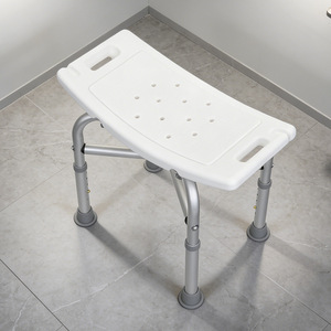 Chaise de douche Fujiang 56,5x12x37,5 cm en alliage d'aluminium pliable pour personnes âgées et femmes enceintes - Product Image 2