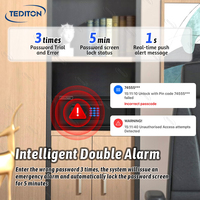 Caja Fuerte Inteligente Digital Automática a Prueba de Fuego Tediton TTLock App Office para Hotel y Hogar