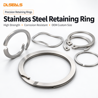 DLSEALS External Retaining Ring Stainless Steel Circlip C Clip for Shaft Groove Machinery Custom Size OEM Factory Supply