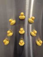 Emballage personnalisé avec logo, canard jaune mignon en résine 3D, aimant magnétique pour réfrigérateur, aimant décoratif doux pour la décoration de la maison