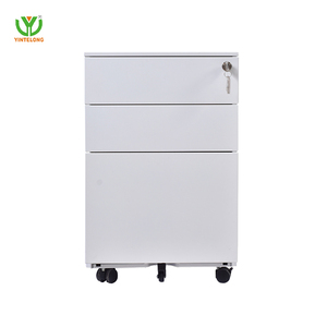 Yinlong thép di động bệ <span class=keywords><strong>3</strong></span> ngăn kéo di động Tủ hồ sơ lăn bệ di động văn phòng lưu trữ kim loại tủ với <span class=keywords><strong>3</strong></span> ngăn kéo - Product Image 1