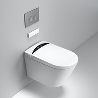 Réservoir mural dissimulé moderne de luxe WC électronique suspendu au mur Wc intelligent Toilette salle de bain Toilette intelligente avec bidet
