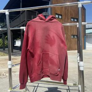 Sudadera con Capucha de Cachemira de Alta Calidad, Efecto Desgastado por el Sol, Personalizada, Lavado Ácido con Piedras, 100% Algodón para Hombre - Product Image 2