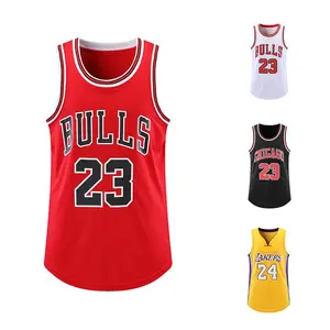 Maillots de basket-ball personnalisés pour hommes n ° 6 23, votre nom préféré, motif de numéro, Logo brodé, saut de tir, entraînement, hauts rétro