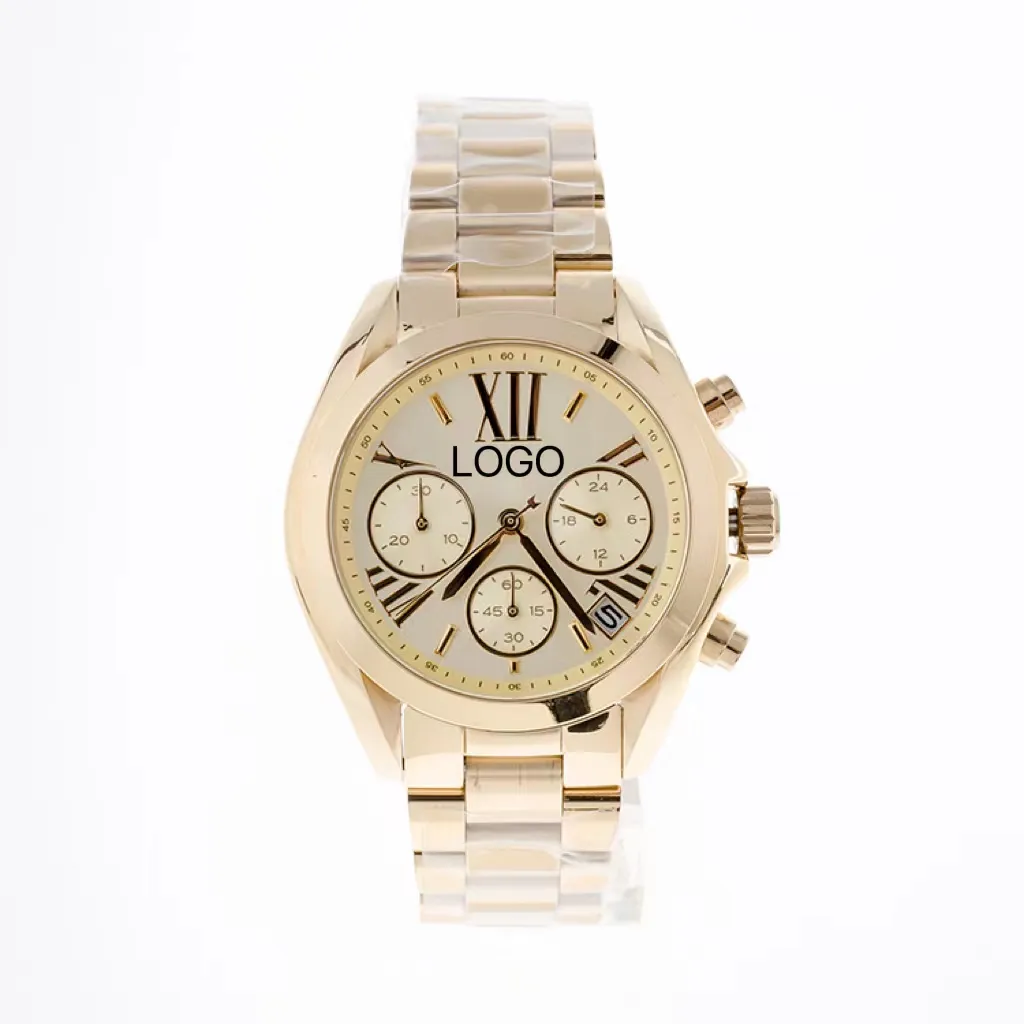 Los más vendidos MK Designer Women's Gold Relojes a prueba de agua Montres de cuarzo con caja Relojes de pulsera