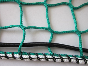 Filet de chargement pour camion en PP, noué/sans nœuds, noir et vert, <span class=keywords><strong>portable</strong></span> et pliable pour le transport sur remorque - Product Image 5