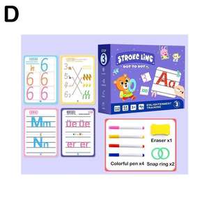 Heiß verkaufende Kinder erziehung Schreib praxis lernen abwischen und saubere Bücher Motessori Spielzeug kind - Product Image 4