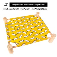 All-Season umwelt freundliche solide Muster Holzbett abnehmbare wasch bare Katze Hund Camping matte für Winterschlaf Haustier betten
