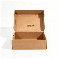 Caja de Almacenamiento de Zapatos Kraft, Cajas de Embalaje de Cartón Corrugado Ecológicas para Venta al por Menor, Cajas de Envío Personalizadas para Ropa y Zapatos