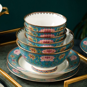 Service de table en porcelaine blanche de Jingdezhen – Bols et baguettes en céramique, assiettes en porcelaine fine pour hôtel, boîte cadeau - Product Image 4