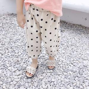 Pantalones Anchos de Lino con Puntos para Niños, Primavera-Verano 2019, Venta al Por Mayor, 2 Colores a Elegir, para Niños y Niñas de 1 a 5 Años - Product Image 6