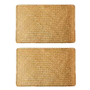Seagrass Place Mat Dinning Table Household Insulation Boho Braided Heat Resistant Outdoor Placemats