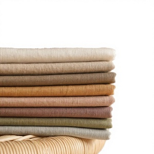 Tissu en lin naturel brut, tissé, lourd et durable, pour ameublement et rideaux - Product Image 4