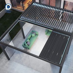 Gazebo con <span class=keywords><strong>Toldo</strong></span> Retráctil Impermeable, <span class=keywords><strong>Toldo</strong></span> Telescópico Deslizante para Patio, Pabellón Retráctil para Exteriores - Product Image 3