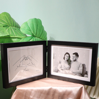 Cadre photo pliable 6x8 pouces, cadre photo de table pliable pour affichage mural, cadre photo polyvalent pour la maison, vente en gros