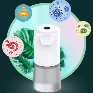 Dispensadores de jabón de estilo minimalista para baño, piezas manos libres, Mini acondicionador de champú automático para niños y dispensador de líquidos