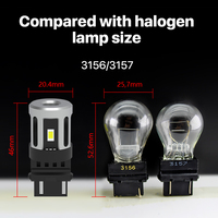 Gelbe Signallampe Glühlampe 1156 BA15S 1157 BAY15D LED CSP 3157 T20 Auto LED Bremslichter Blinker DRL Tagfahrlicht