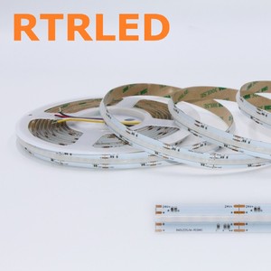 <span class=keywords><strong>Ruban</strong></span> <span class=keywords><strong>LED</strong></span> RGB <span class=keywords><strong>multicolore</strong></span> de qualité supérieure 8 mm 24 V 630 <span class=keywords><strong>LED</strong></span> 10 W/m, longueur de coupe 33,33 mm, pour éclairage architectural encastré - Product Image 2