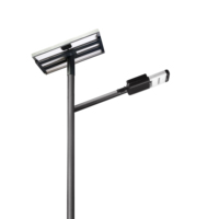 Lampadaire solaire LED IP66 30W 5100LM, angle de faisceau 140°, garantie 3 ans, certifié CE/RoHS, construction en alliage d'aluminium pour éclairage public