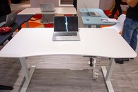 Bureau debout ergonomique réglable en hauteur, en MDF de 25 mm d'épaisseur, finition poudrée personnalisée, minimaliste, anti-rayures