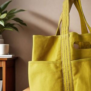 Trending Canvas Casual Tote <b>Bags</b> with Custom Logos and Patterns for Shopping Picnic Storage - Product Image 5