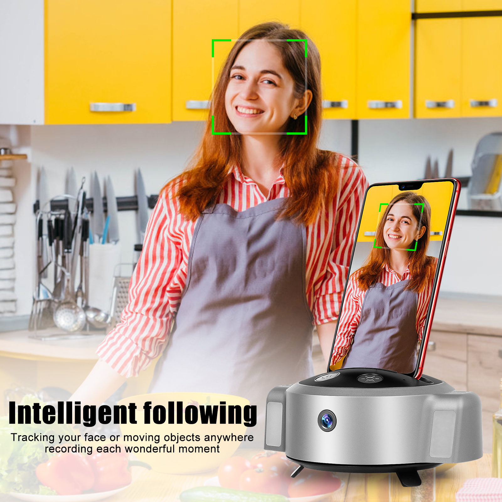 Автоматическое отслеживание смартфона Pod Handsfree Face Body Motion Tracking Camera Набор для создания содержимого для видео и фотографий